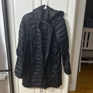 Elegant Black Puffer Coat for Women